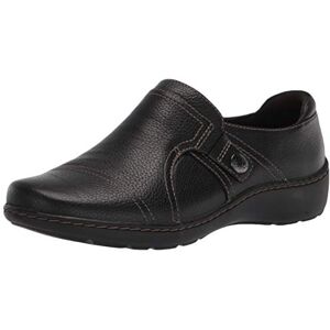 Clarks Women's Cora Poppy Loafer, Black Tumbled, 6 UK Clarks Women's Cora Poppy Loafer, Black Tumbled, 6 UK