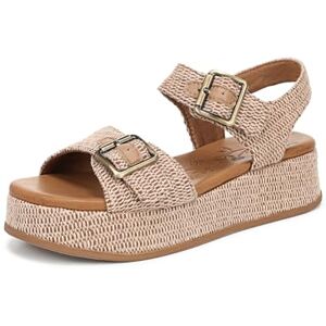 Blowfish Malibu Women's Magical Wedge Sandals, Natural, Medium Fit, UK 5 Blowfish Malibu Women's Magical Wedge Sandals, Natural, Medium Fit, UK 5