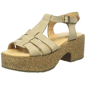 El Naturalista Women's Arbequina Heeled Sandal, Stone, 5 UK El Naturalista Women's Arbequina Heeled Sandal, Stone, 5 UK
