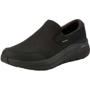Skechers Men's Arch Fit 2.0 Vallo Slip-On Sneakers, Black Mesh/Leather, 13 UK Skechers Men's Arch Fit 2.0 Vallo Slip-On Sneakers, Black Mesh/Leather, 13 UK