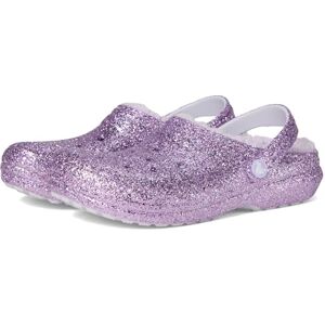 Crocs Unisex Kids Clog, Classic Lined Chunky Glitter Clog K, Purple Moon, 2 UK Child Crocs Unisex Kids Clog, Classic Lined Chunky Glitter Clog K, Purple Moon, 2 UK Child