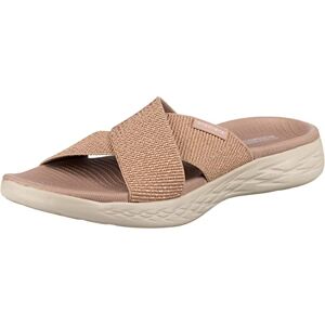 Skechers Women's On-the-go 600 Glistening Slide Sandal,Rose Gold,9 UK Skechers Women's On-the-go 600 Glistening Slide Sandal,Rose Gold,9 UK