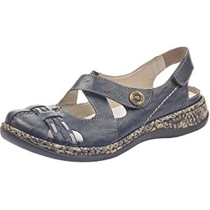 Rieker 46377 Women’s Ballet Flats, Blue (Pazifik/Adria/Night Blue 14), 3.5 UK Rieker 46377 Women’s Ballet Flats, Blue (Pazifik/Adria/Night Blue 14), 3.5 UK