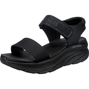 Skechers Women's D'Lux Walker Sandal New Block Sport, Black Mesh, 5 UK Skechers Women's D'Lux Walker Sandal New Block Sport, Black Mesh, 5 UK