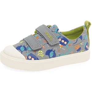 Clarks Boy's City Bright T Low-Top Sneakers, Grey, 4.5 UK Child Wide Clarks Boy's City Bright T Low-Top Sneakers, Grey, 4.5 UK Child Wide