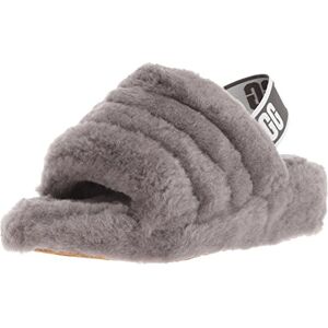 Ugg Women's Fluff Yeah Slide Slipper, Charcoal, 9 UK Ugg Women's Fluff Yeah Slide Slipper, Charcoal, 9 UK