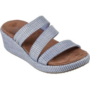 Skechers Women's Martha Stewart Arch Fit Beverlee-Morningside Wedge Sandal, Blue, 10 Skechers Women's Martha Stewart Arch Fit Beverlee-Morningside Wedge Sandal, Blue, 10