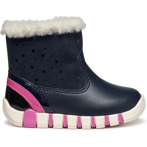 Geox Baby B IUPIDOO Girl First Walker Shoe, Navy/Fuchsia, 7 UK Child Geox Baby B IUPIDOO Girl First Walker Shoe, Navy/Fuchsia, 7 UK Child