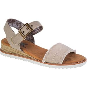 Skechers Women's Desert Kiss Adobe Princess Sandal, Light Taupe Canvas, 4 UK Skechers Women's Desert Kiss Adobe Princess Sandal, Light Taupe Canvas, 4 UK