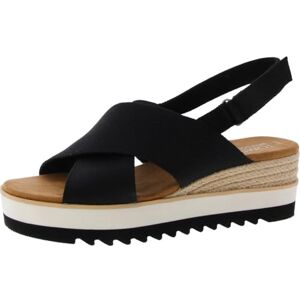 TOMS Womens Diana Crossover Platform Slingback Casual Sandals Casual Mid Heel 2-3" Black, Black, 6.5 UK TOMS Womens Diana Crossover Platform Slingback Casual Sandals Casual Mid Heel 2-3" Black, Black, 6.5 UK