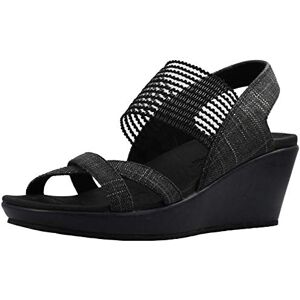 Skechers Women's Beverlee-High Tea Wedge Sandal, Navy, 6.5 UK Skechers Women's Beverlee-High Tea Wedge Sandal, Navy, 6.5 UK