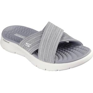 Skechers Women's Go Walk Flex Sandal Impressed Sandals/Thong Sandals, Grey Textile, 9 UK Skechers Women's Go Walk Flex Sandal Impressed Sandals/Thong Sandals, Grey Textile, 9 UK
