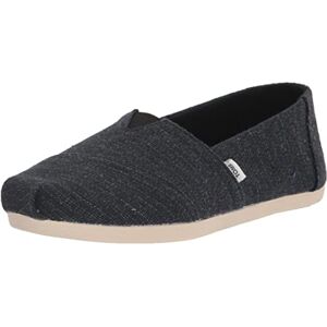 TOMS Women's Recycled Cotton Canvas Alpargata Espadrille, Black Speckled, 5 UK TOMS Women's Recycled Cotton Canvas Alpargata Espadrille, Black Speckled, 5 UK