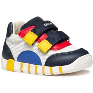 Geox B IUPIDOO BOY C, Baby Jungen Sneaker, White/Navy, Geox B IUPIDOO BOY C, Baby Jungen Sneaker, White/Navy,