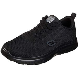 Skechers Men's Flex Advantage Bendon SR Sneaker,Black Mesh Water Stain Repellent Treatment,8 UK Skechers Men's Flex Advantage Bendon SR Sneaker,Black Mesh Water Stain Repellent Treatment,8 UK