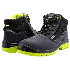 Bellota 7230942S1P Safety Boot for Men and Women with Breathable Split Leather, Lightweight and Resistant to Bumps and Scratches, Black Green, 42 EU Bellota 7230942S1P Safety Boot for Men and Women with Breathable Split Leather, Lightweight and Resistant to Bumps and Scratches, Black Green, 42 EU
