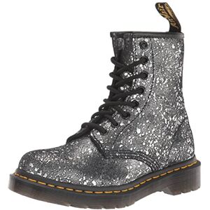 Dr. Martens Women's 1460 8 Eye Boot Fashion, Black Metallic Paint Splatter Suede, 3 UK Dr. Martens Women's 1460 8 Eye Boot Fashion, Black Metallic Paint Splatter Suede, 3 UK