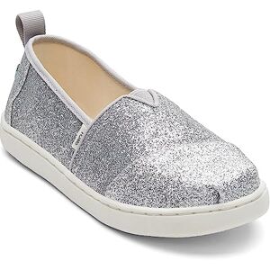 TOMS Girl's Alpargata Loafer Flat, Silver, 5 UK TOMS Girl's Alpargata Loafer Flat, Silver, 5 UK