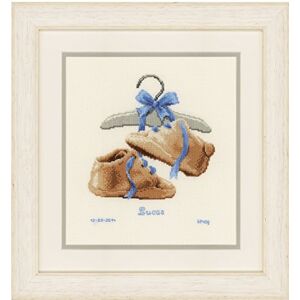 Vervaco My First Shoes Counted Cross Stitch, Multi-Colour Vervaco My First Shoes Counted Cross Stitch, Multi-Colour