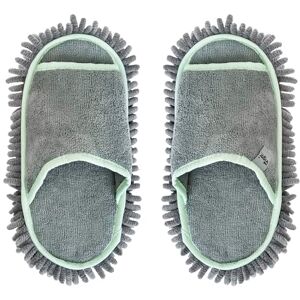 VIGAR House Slippers Microfibre 32 x 16.5 x 4 cm Rengo Collection Sizes 38-42 Fun and Comfortable Slippers Men and Women Grey, Grey and Green VIGAR House Slippers Microfibre 32 x 16.5 x 4 cm Rengo Collection Sizes 38-42 Fun and Comfortable Slippers Men and Women Grey, Grey and Green
