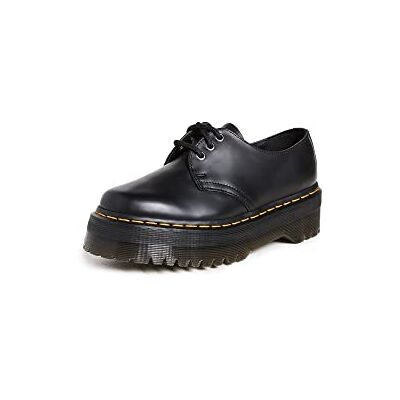 Dr. Martens Unisex 3 Eye Shoe Oxford, Black Polished Smooth, 4 UK Dr. Martens Unisex 3 Eye Shoe Oxford, Black Polished Smooth, 4 UK