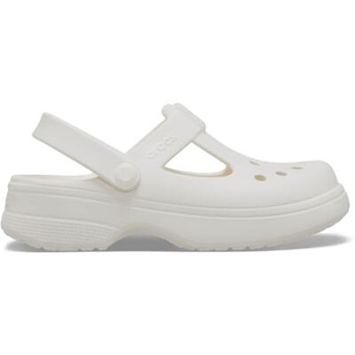 Crocs Unisex Kids Clog, Classic Mary Jane Clog K, Chalk, 3 UK Child Crocs Unisex Kids Clog, Classic Mary Jane Clog K, Chalk, 3 UK Child
