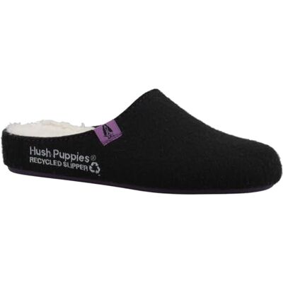 Hush Puppies Female The Good Slipper, Black, 8 Hush Puppies Female The Good Slipper, Black, 8