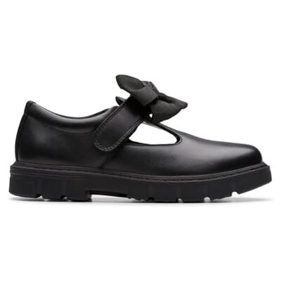Clarks Lorcam Hope K. Childrens Black Leather, 1 Clarks Lorcam Hope K. Childrens Black Leather, 1