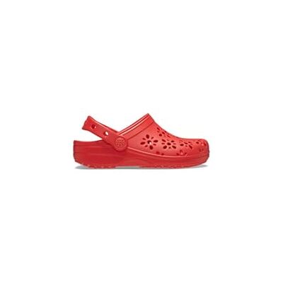 Crocs Unisex-Child Classic Clogs with Floral Cut Out Design, Kids and Toddler Shoes, Cherry Red, 9 UK Child Crocs Unisex-Child Classic Clogs with Floral Cut Out Design, Kids and Toddler Shoes, Cherry Red, 9 UK Child