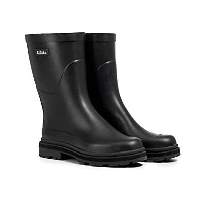 Aigle Men's Mid Rain M Wellington Boots, black, 9.5 UK Aigle Men's Mid Rain M Wellington Boots, black, 9.5 UK