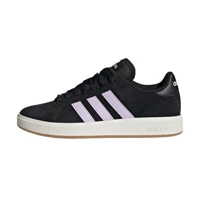 adidas Women's Grand Court Base 00S Shoes, Core Black/Ice Lavender/Off White, 6.5 UK adidas Women's Grand Court Base 00S Shoes, Core Black/Ice Lavender/Off White, 6.5 UK
