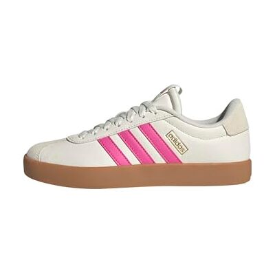 adidas Women's VL Court 3.0 Shoes, core White/Pulse Magenta/Gold met., 4.5 UK adidas Women's VL Court 3.0 Shoes, core White/Pulse Magenta/Gold met., 4.5 UK
