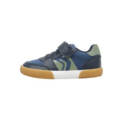 Geox B GISLI Boy A Trainers, Navy/Olive, 25 EU Geox B GISLI Boy A Trainers, Navy/Olive, 25 EU