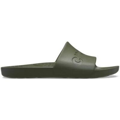 Crocs Unisex-Adult Slides, Army Green, 5 UK Men/6 UK Women Crocs Unisex-Adult Slides, Army Green, 5 UK Men/6 UK Women