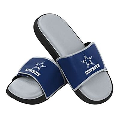 FOCO NFL Team Logo Legacy Sport Slide Dallas Cowboys Sandals Shower M FOCO NFL Team Logo Legacy Sport Slide Dallas Cowboys Sandals Shower M
