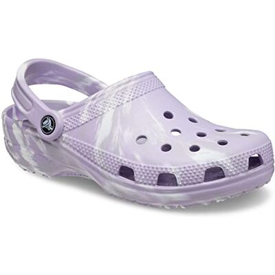 Crocs Unisex Clogs Lavender/White/Grey M6W8, 38 EU Crocs Unisex Clogs Lavender/White/Grey M6W8, 38 EU