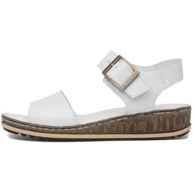 Hush Puppies Womens Ellie Wedge Sandal, White, 3 UK Hush Puppies Womens Ellie Wedge Sandal, White, 3 UK