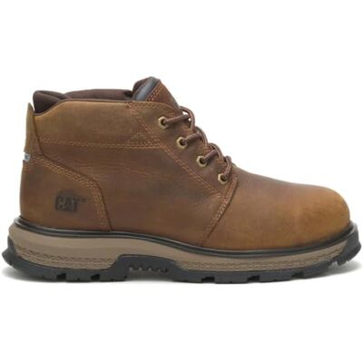CAT erpillar Male Exposition 4.5" Safety Boot, Brown, 8 CAT erpillar Male Exposition 4.5" Safety Boot, Brown, 8