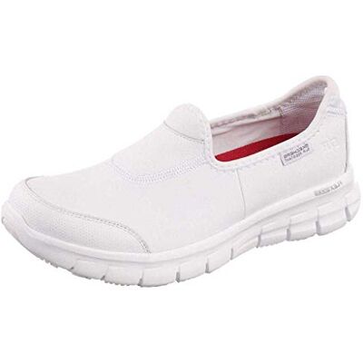 Skechers Women's SURE TRACK Health Care Professional Shoe, White , 3 UK medium Skechers Women's SURE TRACK Health Care Professional Shoe, White , 3 UK medium