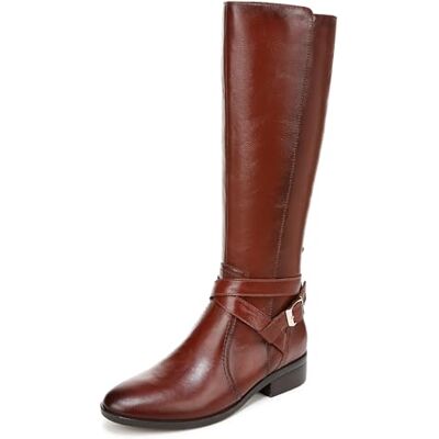 Naturalizer Womens Rena2 Flat Knee High Boots, Wide Fit, Saddle Brown Leather, UK 6 Naturalizer Womens Rena2 Flat Knee High Boots, Wide Fit, Saddle Brown Leather, UK 6