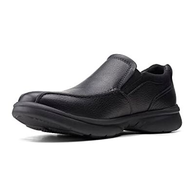 Clarks Men's Bradley Step Slippers, Blk Tumbled Lea, 42 EU Weit Clarks Men's Bradley Step Slippers, Blk Tumbled Lea, 42 EU Weit