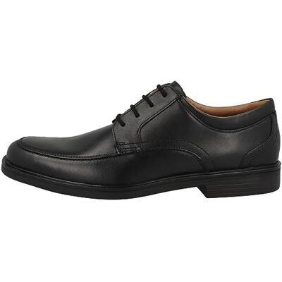 Clarks Men's Un Aldric Park Derbys, Black Black Leather, 8 UK Clarks Men's Un Aldric Park Derbys, Black Black Leather, 8 UK