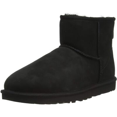 Ugg Men's Mini Classic Boots, Black, 10 UK Ugg Men's Mini Classic Boots, Black, 10 UK