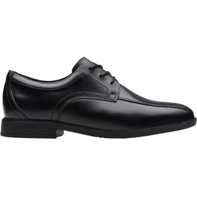 Clarks Jonwin Loop Y Childrens Black Leather, 5 Clarks Jonwin Loop Y Childrens Black Leather, 5