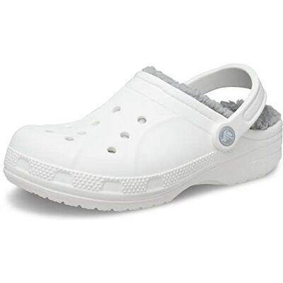 Crocs Unisex Ralen Lined Clog White/Light Grey 9 UK Men/ 10 UK Women Crocs Unisex Ralen Lined Clog White/Light Grey 9 UK Men/ 10 UK Women