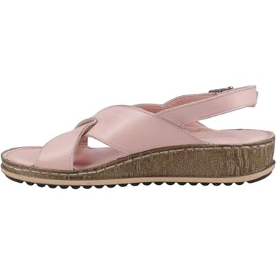 Hush Puppies Female Elena Cross Over Wedge Sandal, Blush, 7 Hush Puppies Female Elena Cross Over Wedge Sandal, Blush, 7