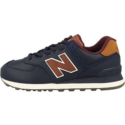 New Balance Men's 574 Shoes, NB Navy/Classic Burgundy, 6.5/M New Balance Men's 574 Shoes, NB Navy/Classic Burgundy, 6.5/M