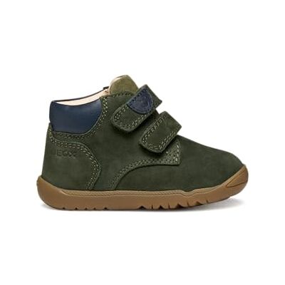 Geox Baby B MACCHIA BOY First Walker Shoe, DK Green/Navy, 3 UK Child Geox Baby B MACCHIA BOY First Walker Shoe, DK Green/Navy, 3 UK Child