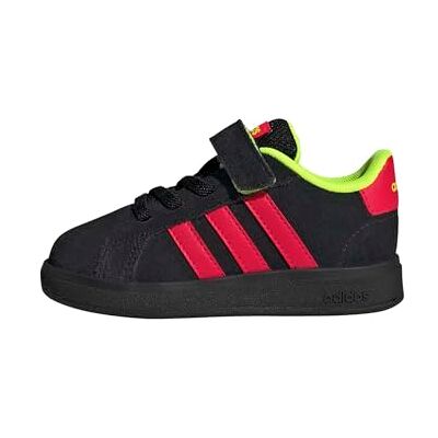 adidas Unisex Baby Grand Court 00s Shoes Infants, core Black/Lucid red/Lucid Lemon, 4 UK Child adidas Unisex Baby Grand Court 00s Shoes Infants, core Black/Lucid red/Lucid Lemon, 4 UK Child