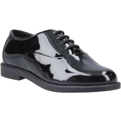 Hush Puppies Girls Nellie Lace Up Pat Snr2, Black, 6 UK Hush Puppies Girls Nellie Lace Up Pat Snr2, Black, 6 UK